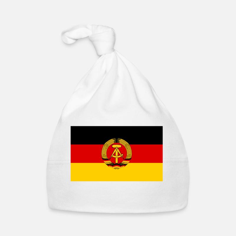 GDR flag Organic Baby Cap