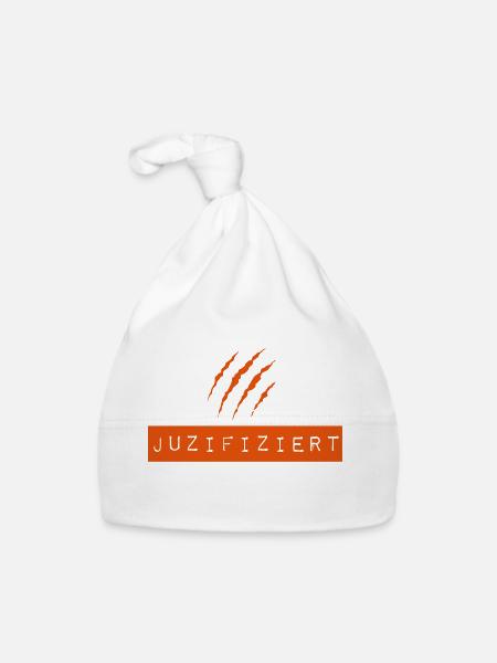 juzifiziert2018 - Baby Bio-Mütze - Weiß - Vorne