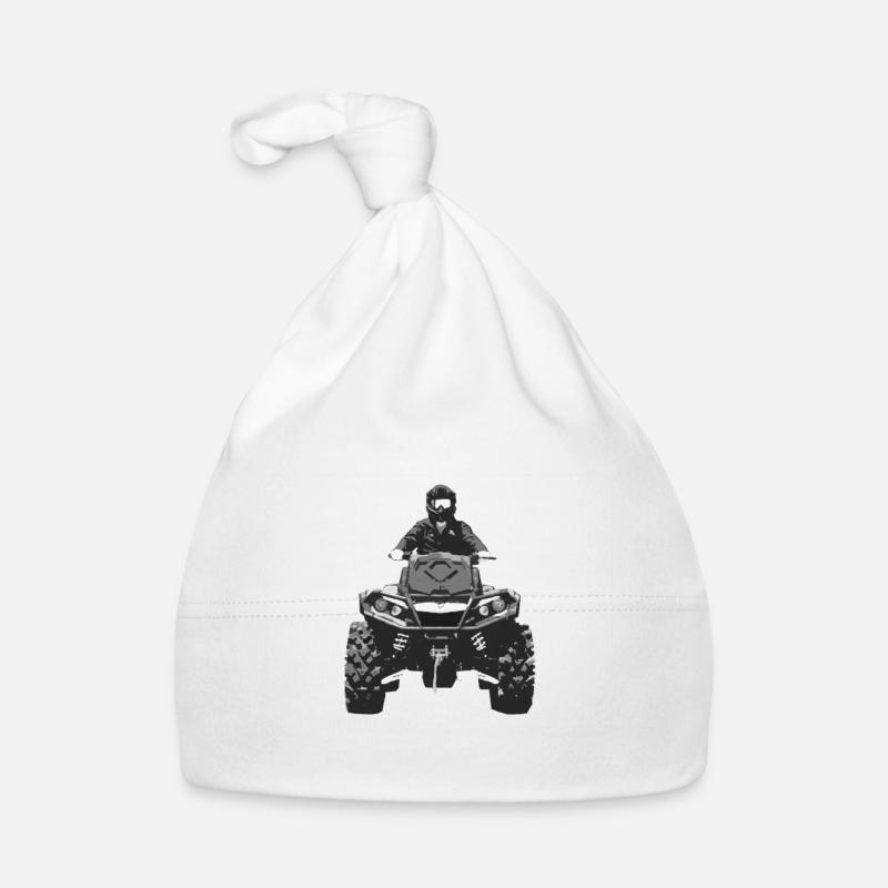 Quad 4x4 - Bonnet bio Bébé - blanc