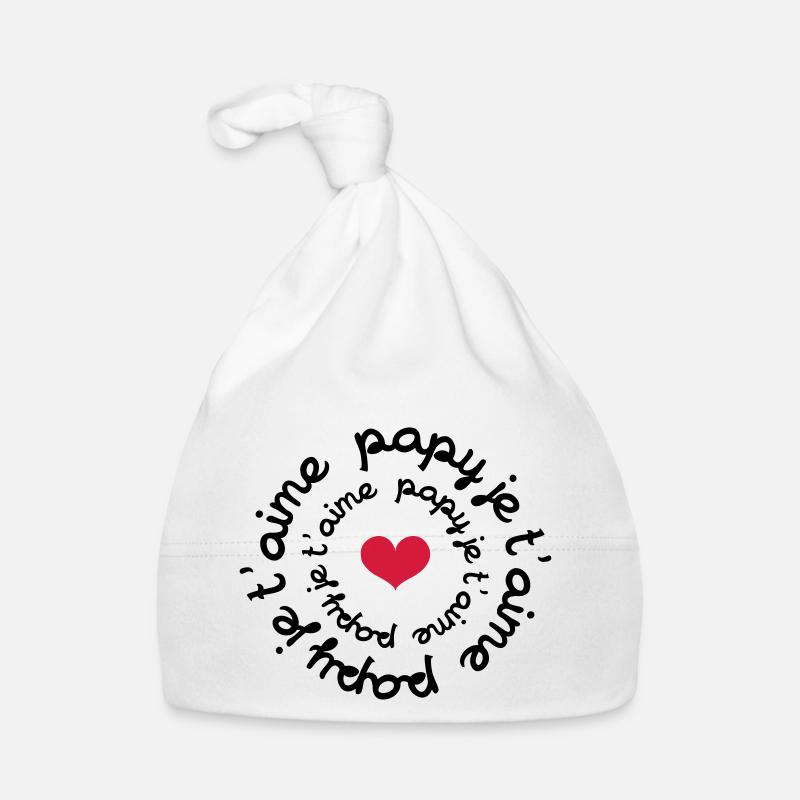 Papy je t'aime Bonnet bio Bébé