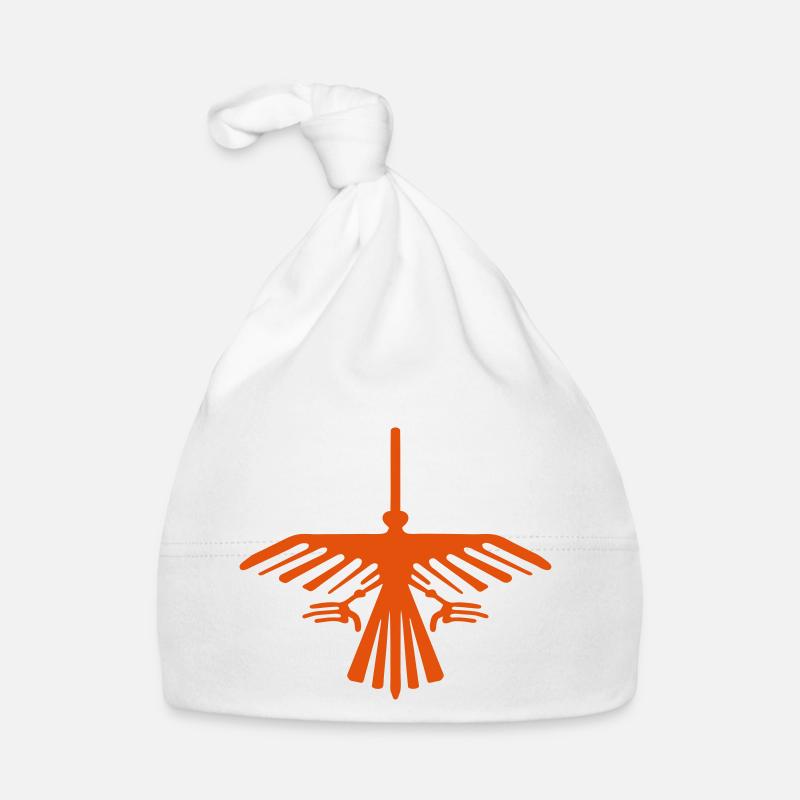nazca eagle Nazca geoglyph eagle hummingbird Organic Baby Cap