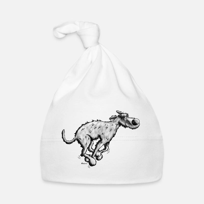 Mignon Irish Wolfhound - Bonnet bio Bébé - blanc