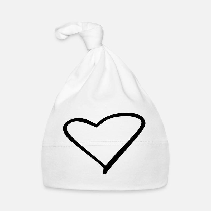 Heart Organic Baby Cap