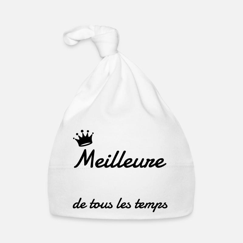 A Personnaliser / Custom / Customiser / Customize - Bonnet bio Bébé - blanc