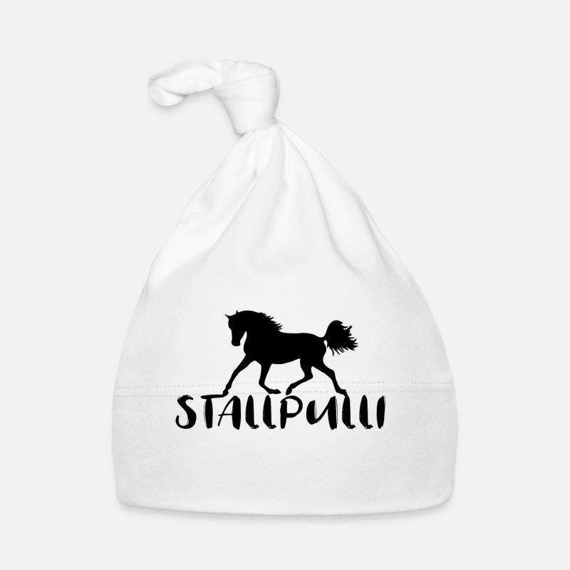 Stallpulli Pferd Reiten Reitstall Reiterhof Stall Baby Bio-Mütze
