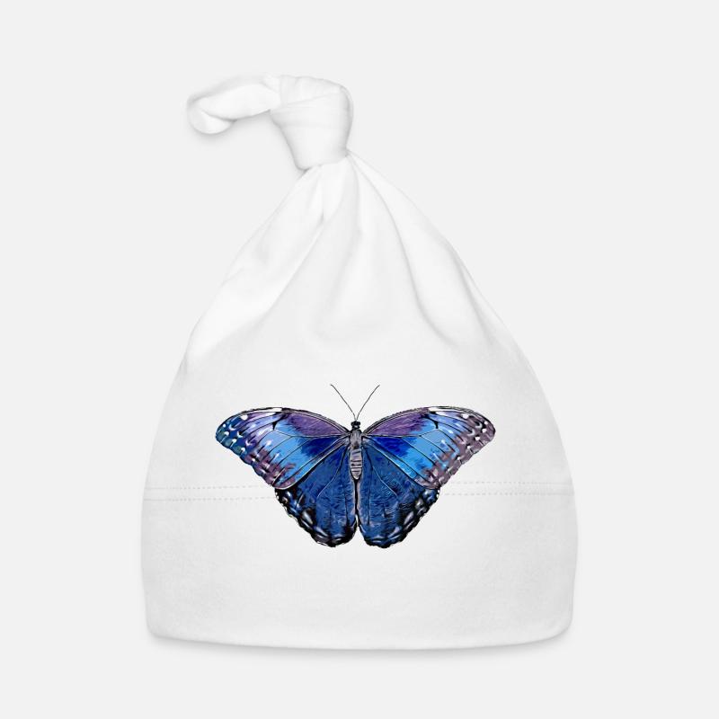 Papillon - bleu Bonnet bio Bébé