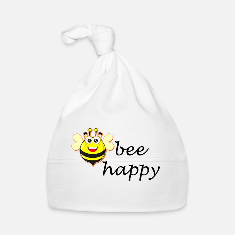abeille heureuse Bonnet bio Bébé