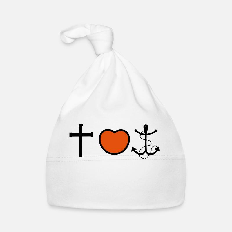 Glaube Liebe Hoffnung Baby Bio-Mütze