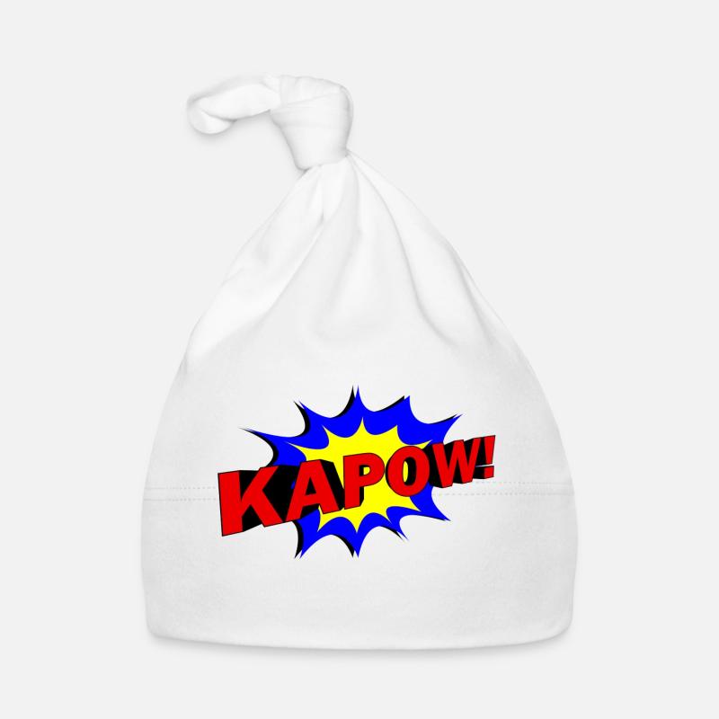 Slogan KAPOW! Baby Bio-Mütze