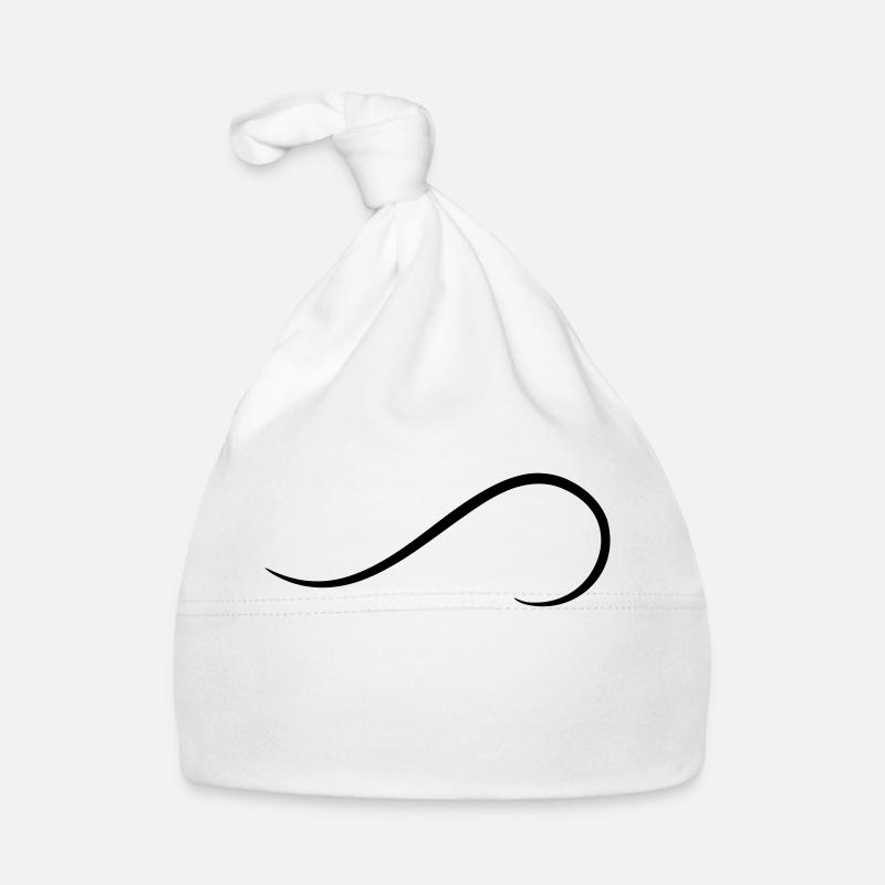 Frills Décor Element Curved Line Organic Baby Cap