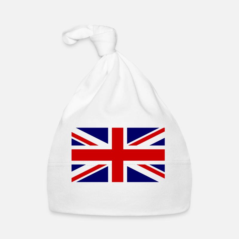 Drapeau Union Jack - Angleterre Bonnet bio Bébé