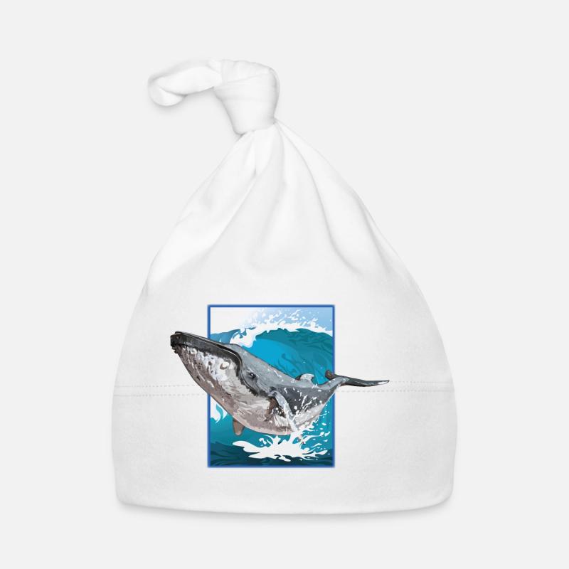 Humpback Whale Organic Baby Cap