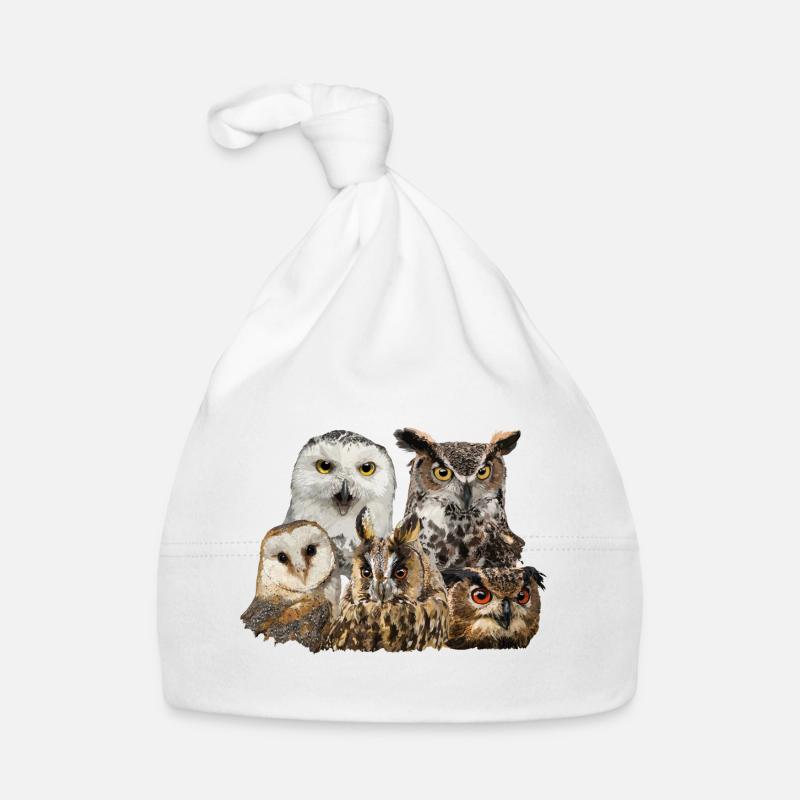 Owls Organic Baby Cap