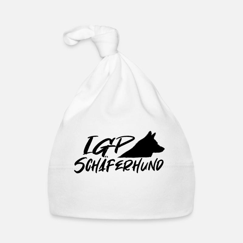Pastore Tedesco IGP Nero Cappellino ecologico per neonato
