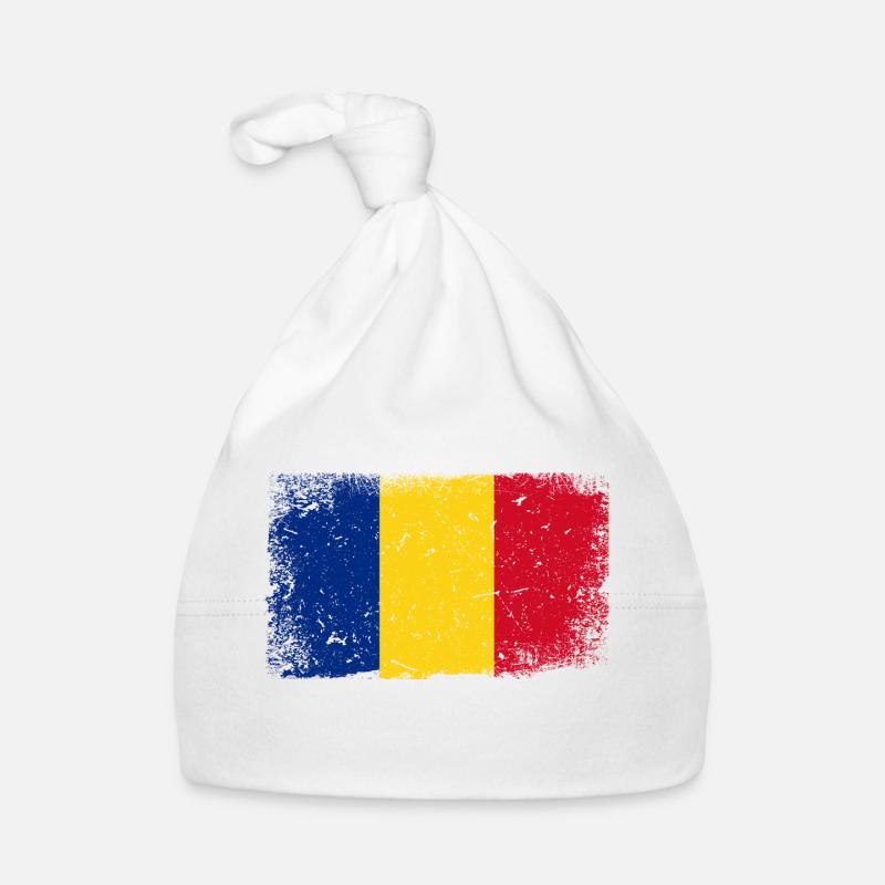 Romania flag Organic Baby Cap