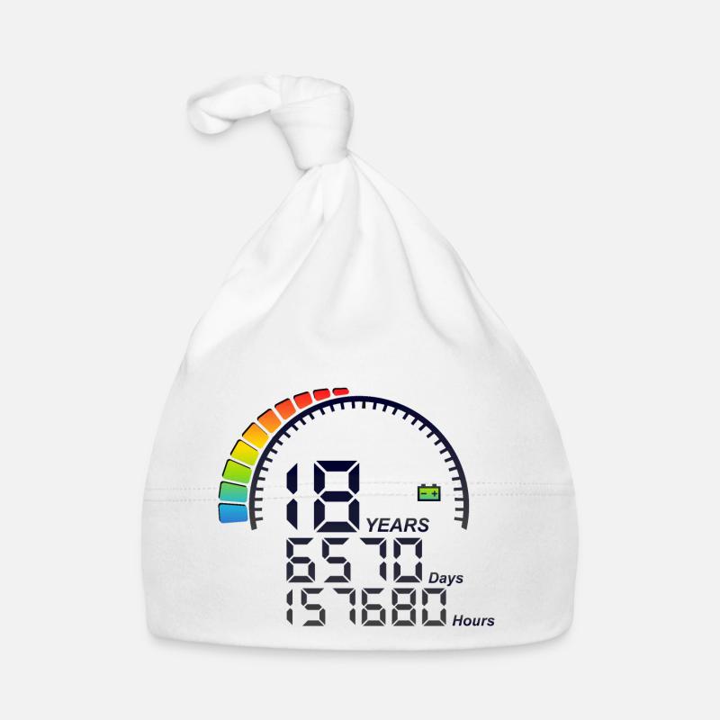 18 years anniversary counter days hours Organic Baby Cap
