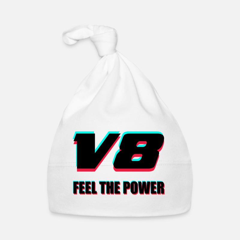 V8 - Bonnet bio Bébé - blanc