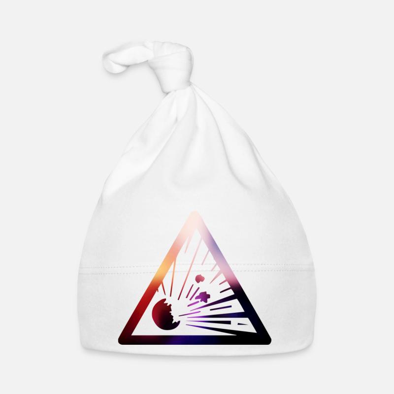 explosion risk sign Organic Baby Cap