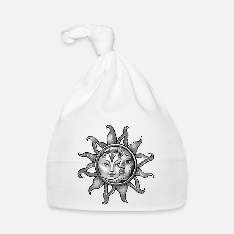 Sonne und Mond - Yin Yang Baby Bio-Mütze