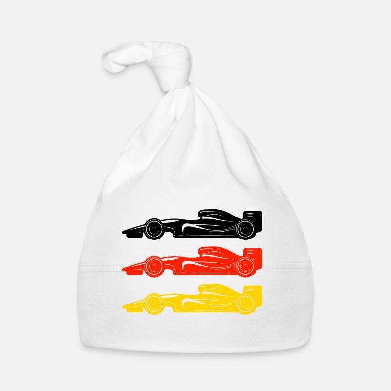 Drapeau de voiture de course de course de formule Allemagne Bonnet bio Bébé