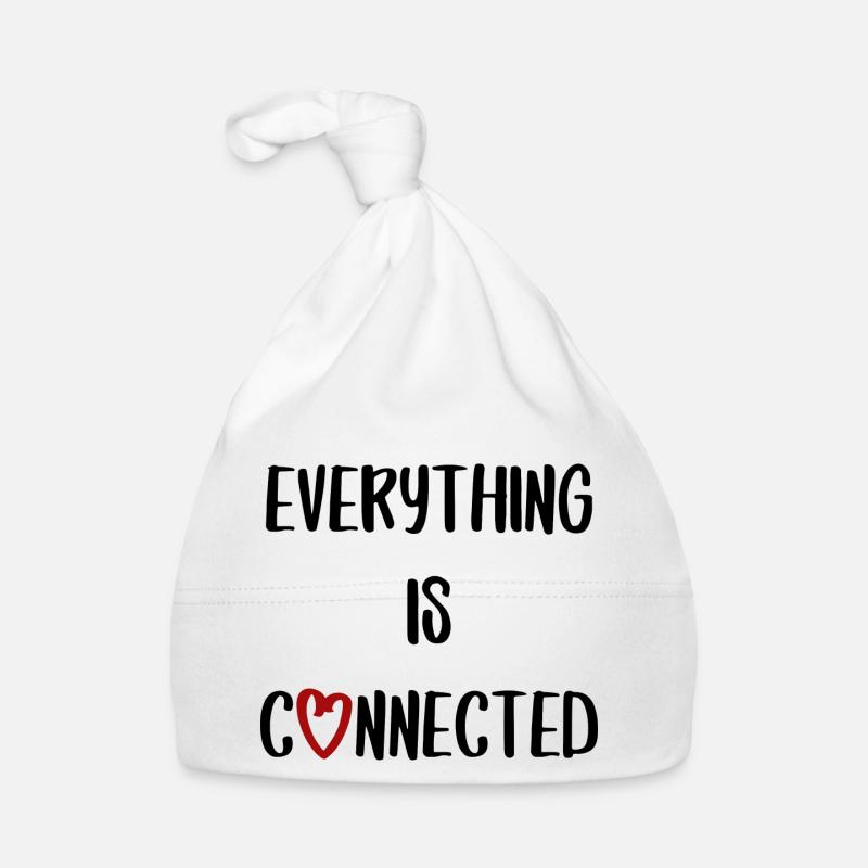everything is connected love connection relationship Organic Baby Cap