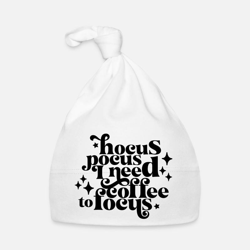 HocusPocusIneedCoffeetoFocus Baby Bio-Mütze