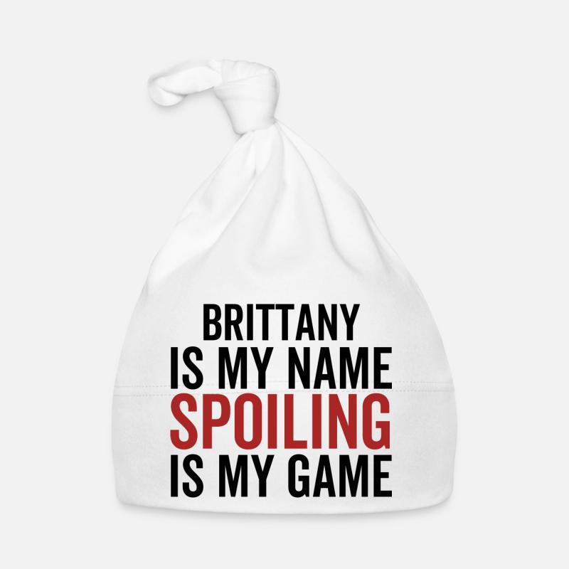La Bretagne est mon nom Spoiling est mon jeu Bonnet bio Bébé