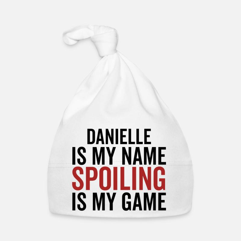 Danielle est mon nom Spoiling est mon jeu Bonnet bio Bébé