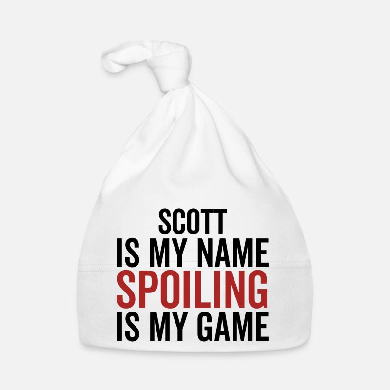 Scott est mon nom Spoiling est mon jeu Bonnet bio Bébé