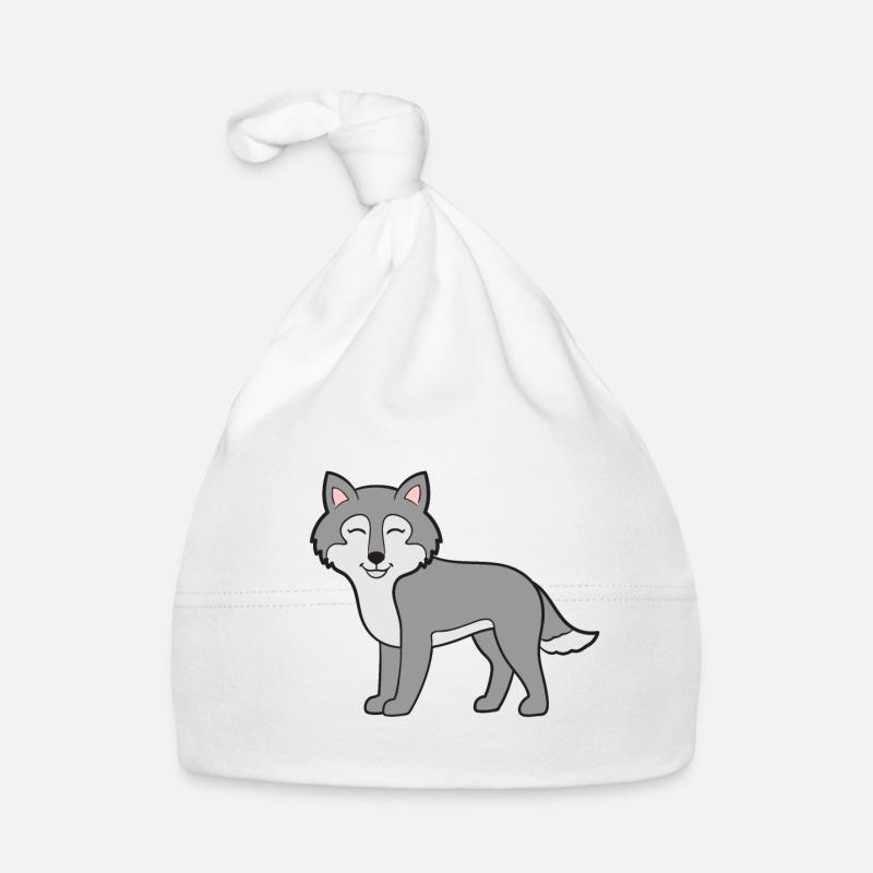 Wolf Wölfe Baby Bio-Mütze