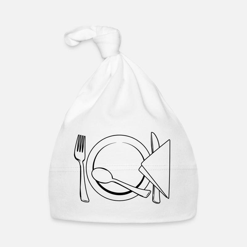 Besteckteller Serviette Baby Bio-Mütze