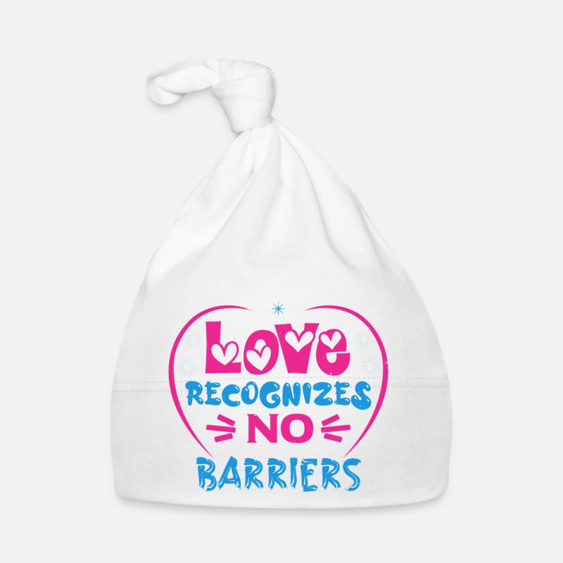 LOVE RECOGNIZES NO BARRIERS Organic Baby Cap