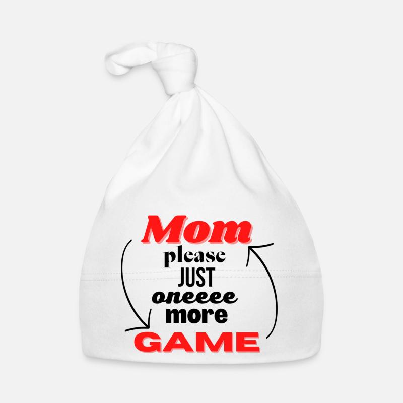 Maman, juste un jeu de plus s’il vous plaît Bonnet bio Bébé