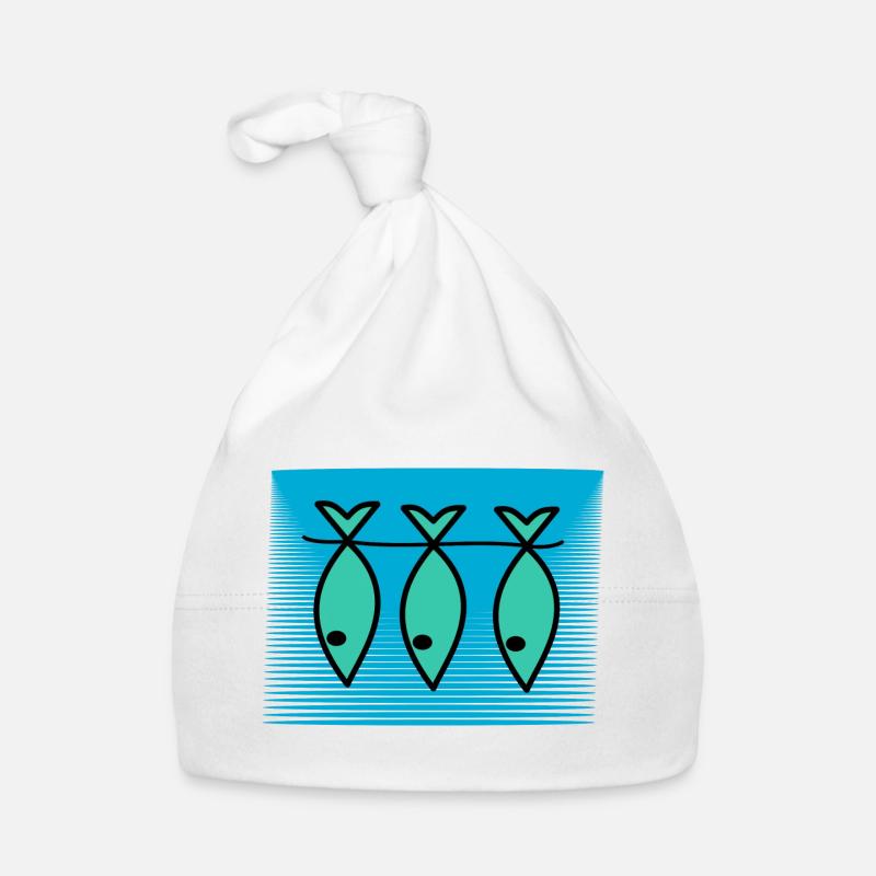 FISH. APRIL FOOL. EASTER. SARDINE. SEA Organic Baby Cap