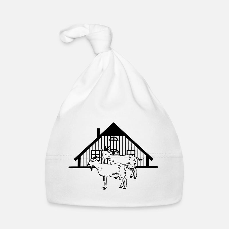 Goat farm or stable Organic Baby Cap