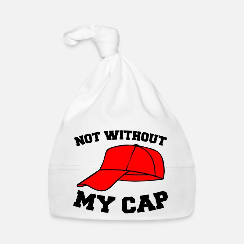 Pas sans ma casquette 002 - Bonnet bio Bébé - blanc