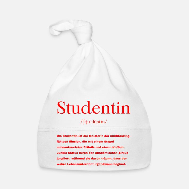 Studentin Definition Baby Bio-Mütze