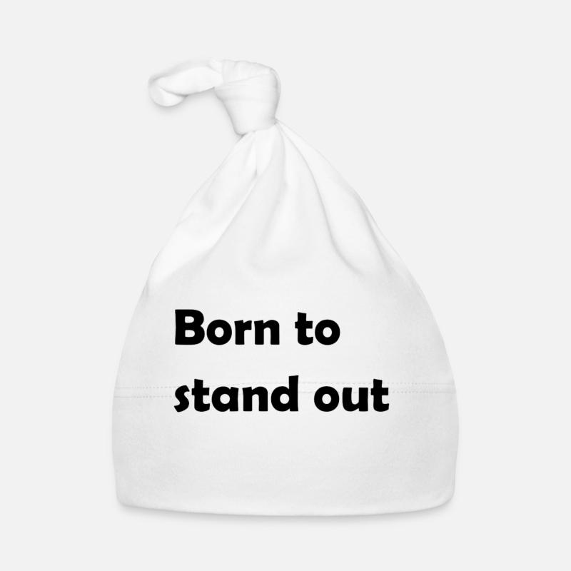 Né pour se démarquer - Bonnet bio Bébé - blanc