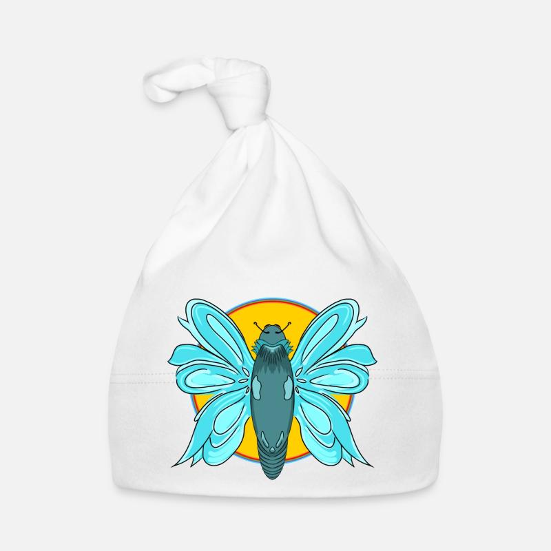 Les papillons sont toujours dans Bonnet bio Bébé