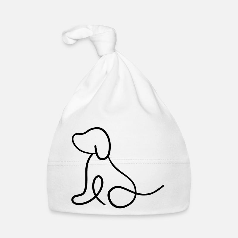 Hund - Abstrakt Baby Bio-Mütze