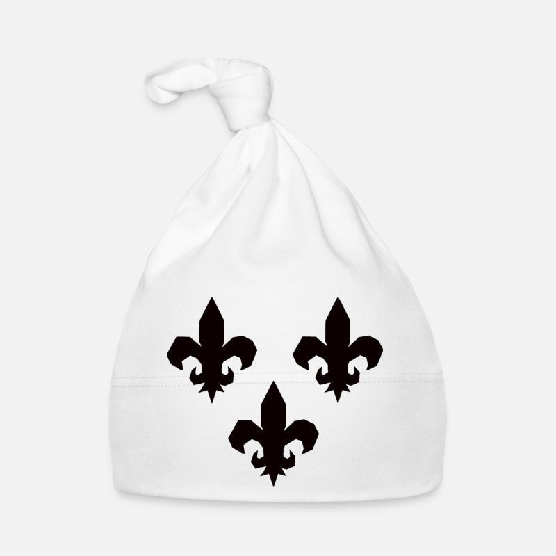 Fleurs de lys Bonnet bio Bébé