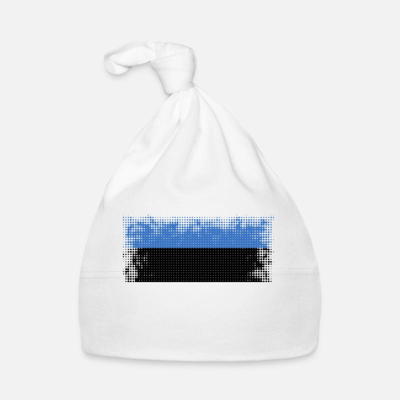 Estonie - Bonnet bio Bébé - blanc
