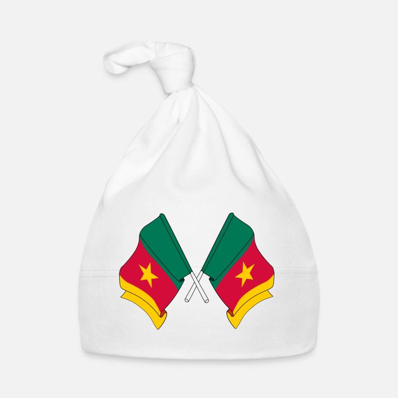 Two flags Cameroon Organic Baby Cap
