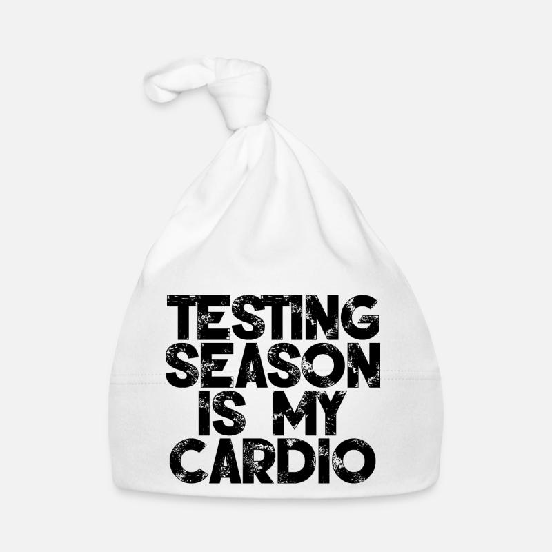 Testing Season Is My Cardio 3 Organic Baby Cap
