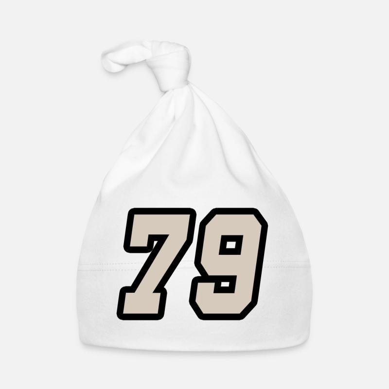 Nummer neunundsiebzig 79 Baby Bio-Mütze