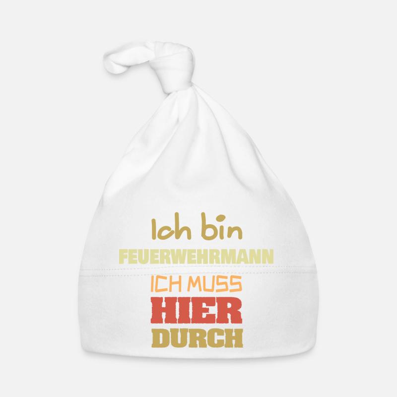 Profession Pompier Bonnet bio Bébé