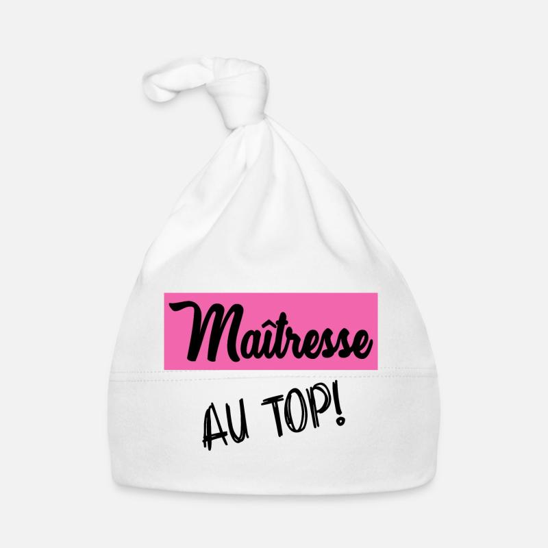 MERCI. THANKS. THANK YOU. ANNIVERSAIRE. NAISSANCE. - Bonnet bio Bébé - blanc