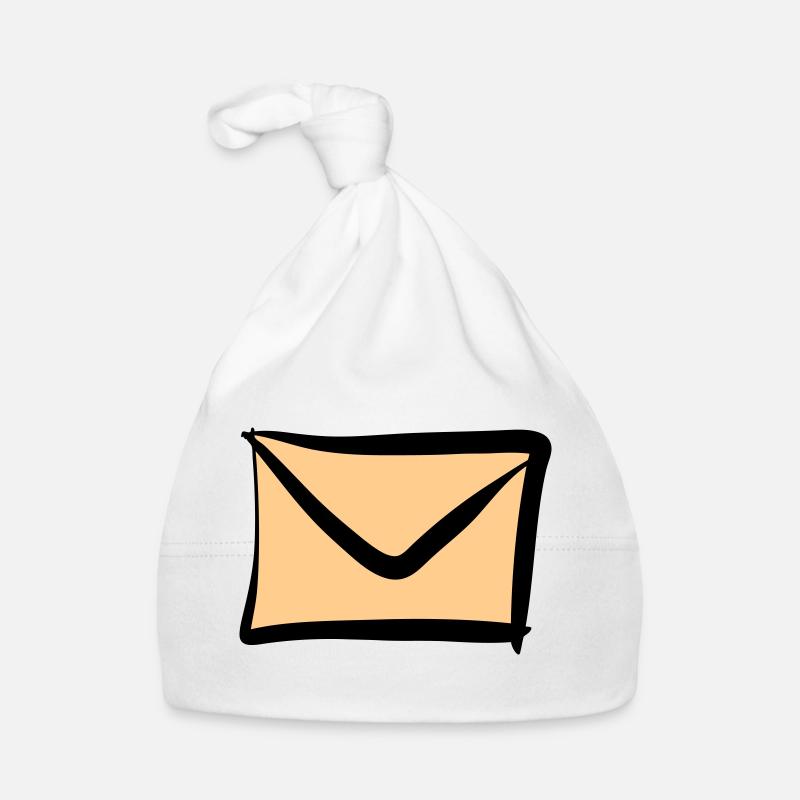 Letter / Envelope icon. Post / E-Mail. - Organic Baby Cap - white