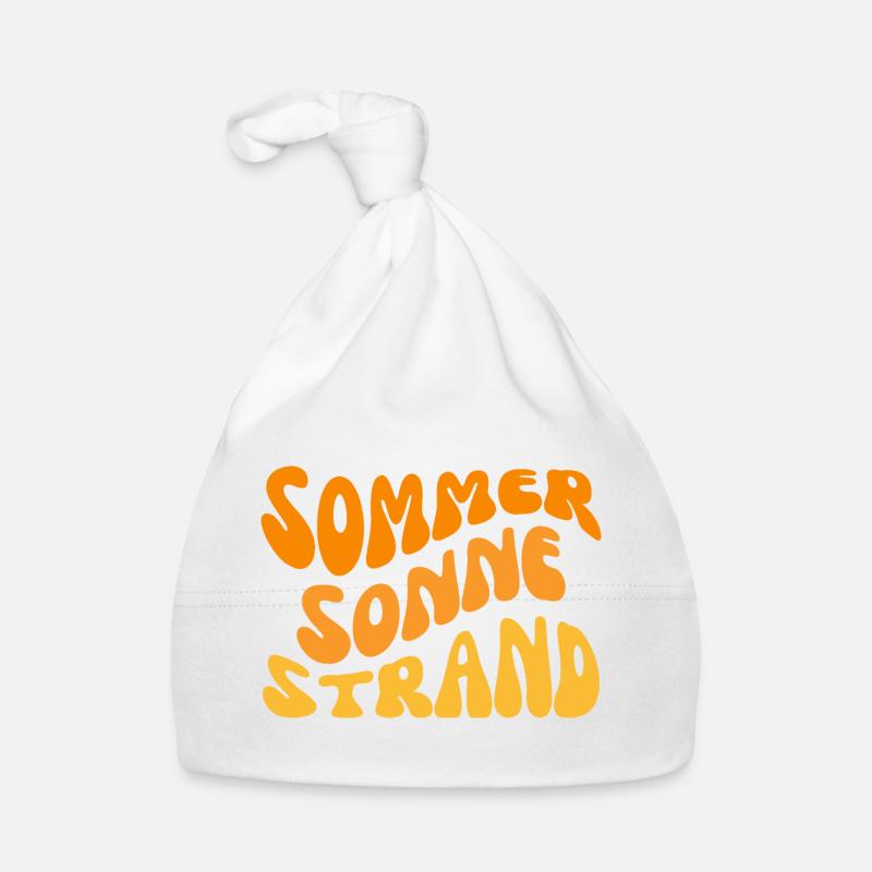 Plage de soleil d’été ondulée Bonnet bio Bébé