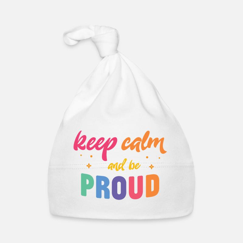 LGBT Pride Month - Keep Calm and Be Proud Organic Baby Cap